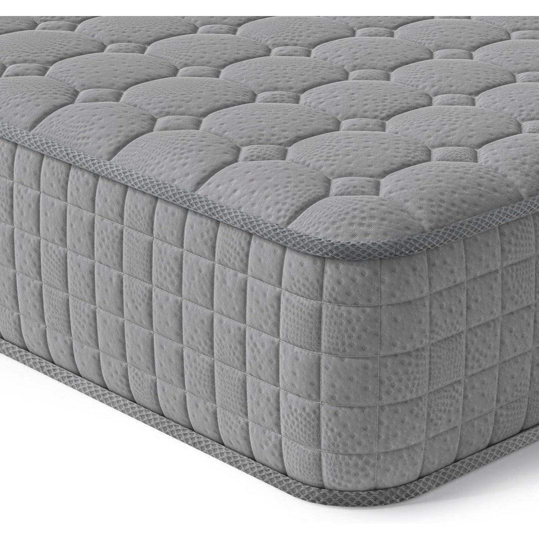 Matratze 90x200 7-zonen federkernmatratze 24cm taschenfederkernmatratze mittelfeste orthopaedischem tonnentaschenfederkernmatratze h3-grau tight-top 24cm