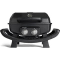 2-brenner gasgrill wayne 44 kw tragbarer balkongrill tischgasgrill klein mit aludruckguss brennkammer inkl abdeckhaube gusseisen grillrost