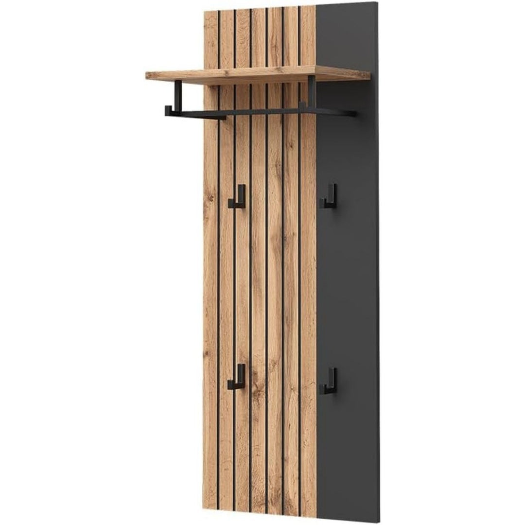 Wandgarderobe Amber Eiche Wotan 43 x 110 cm zur ablage von buechern lampen und alltagsgegenstaenden