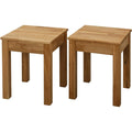 Hocker tomas aus massivholz 35x35x45 cm eiche 2x ohne eingriff